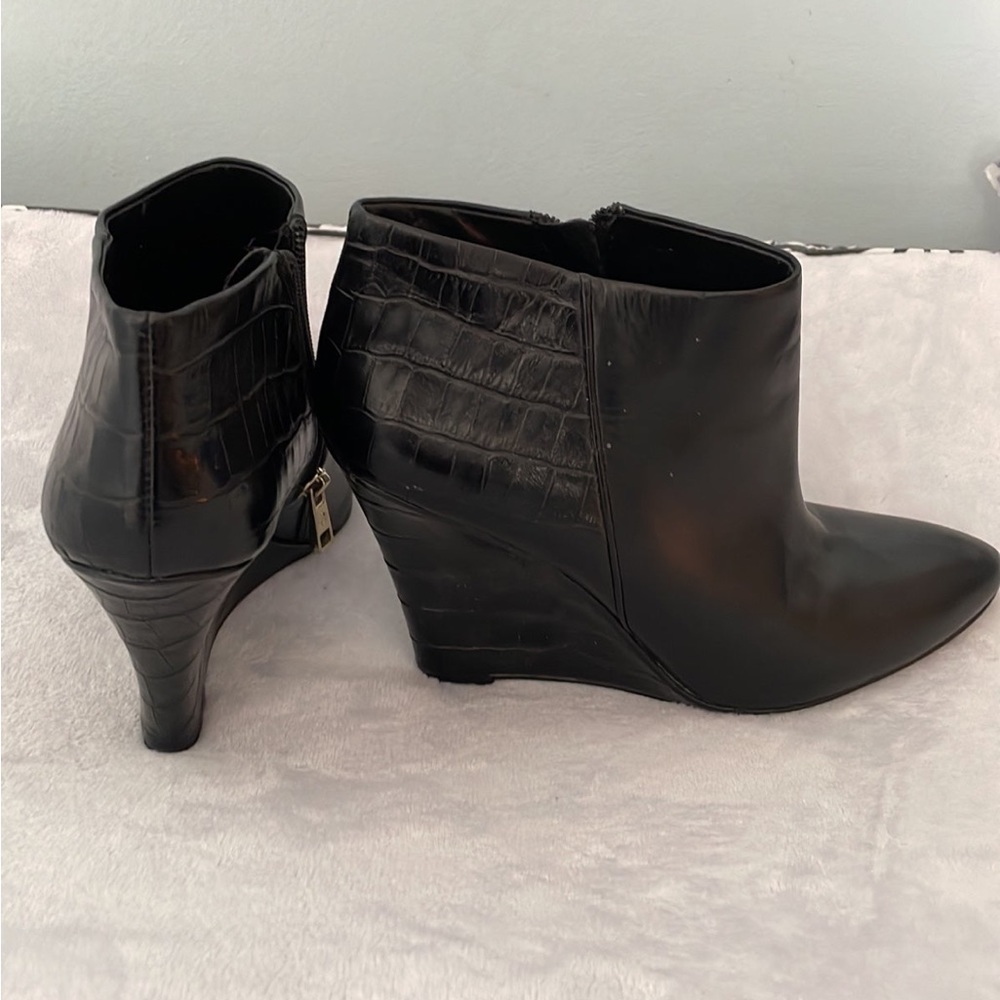 Ann Taylor wedge booties